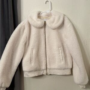 Janie and Jack white Sherpa Jacket